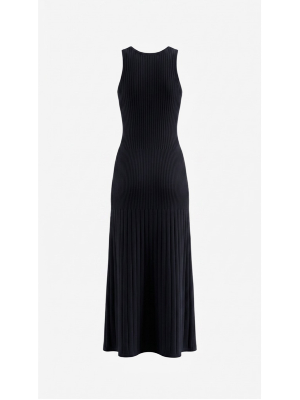 Solid & Striped The Verina Noir Sleeveless Knit Maxi Dress Size S - Picture 2 of 6